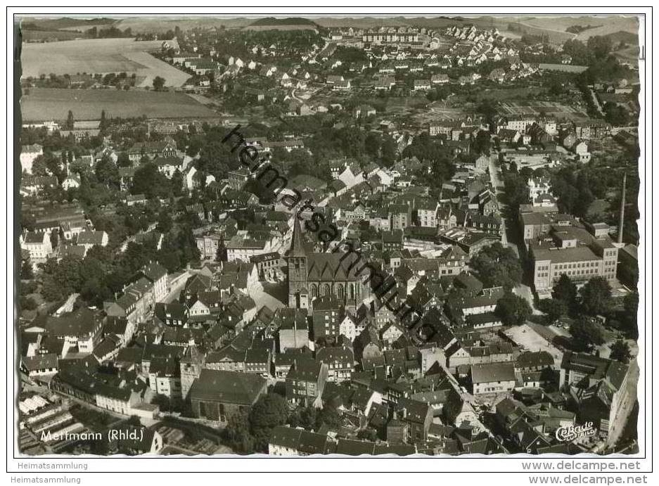 Mettmann - Fliegeraufnahme - Foto-AK-Grossformat