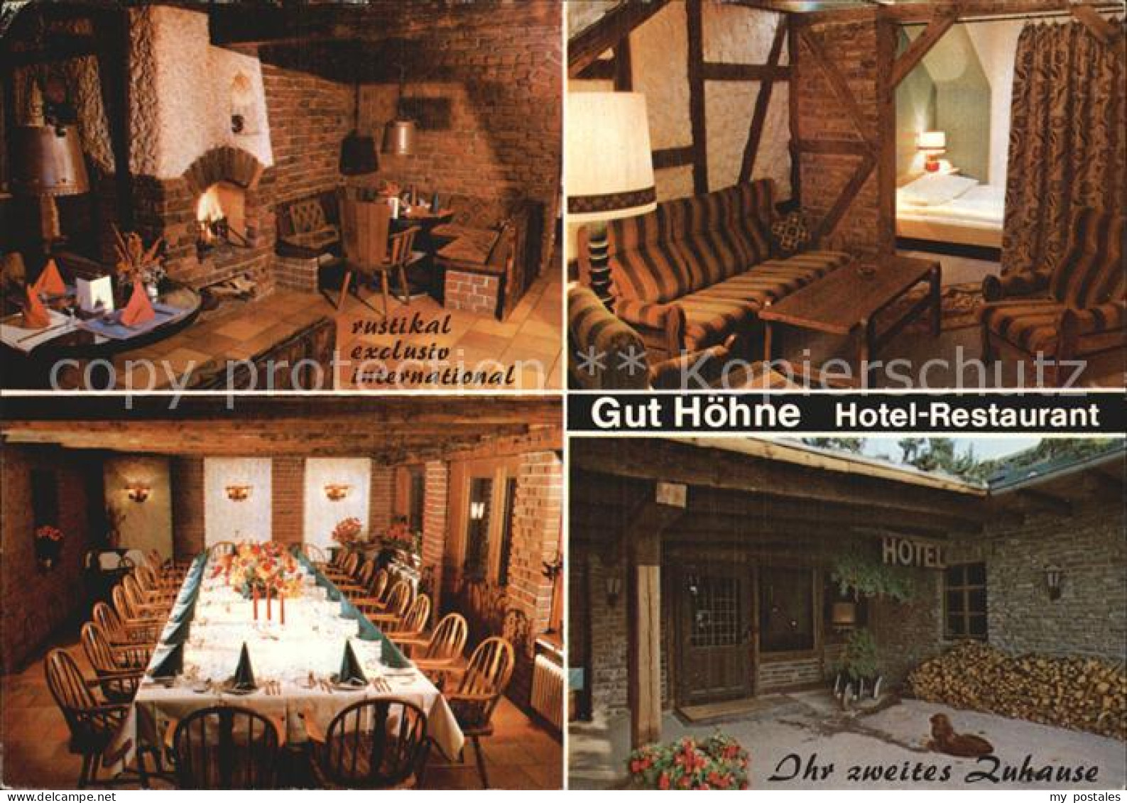 Mettmann Gut Hoehne Hotel Restaurant Kaminzimmer Zimmer Festtafel