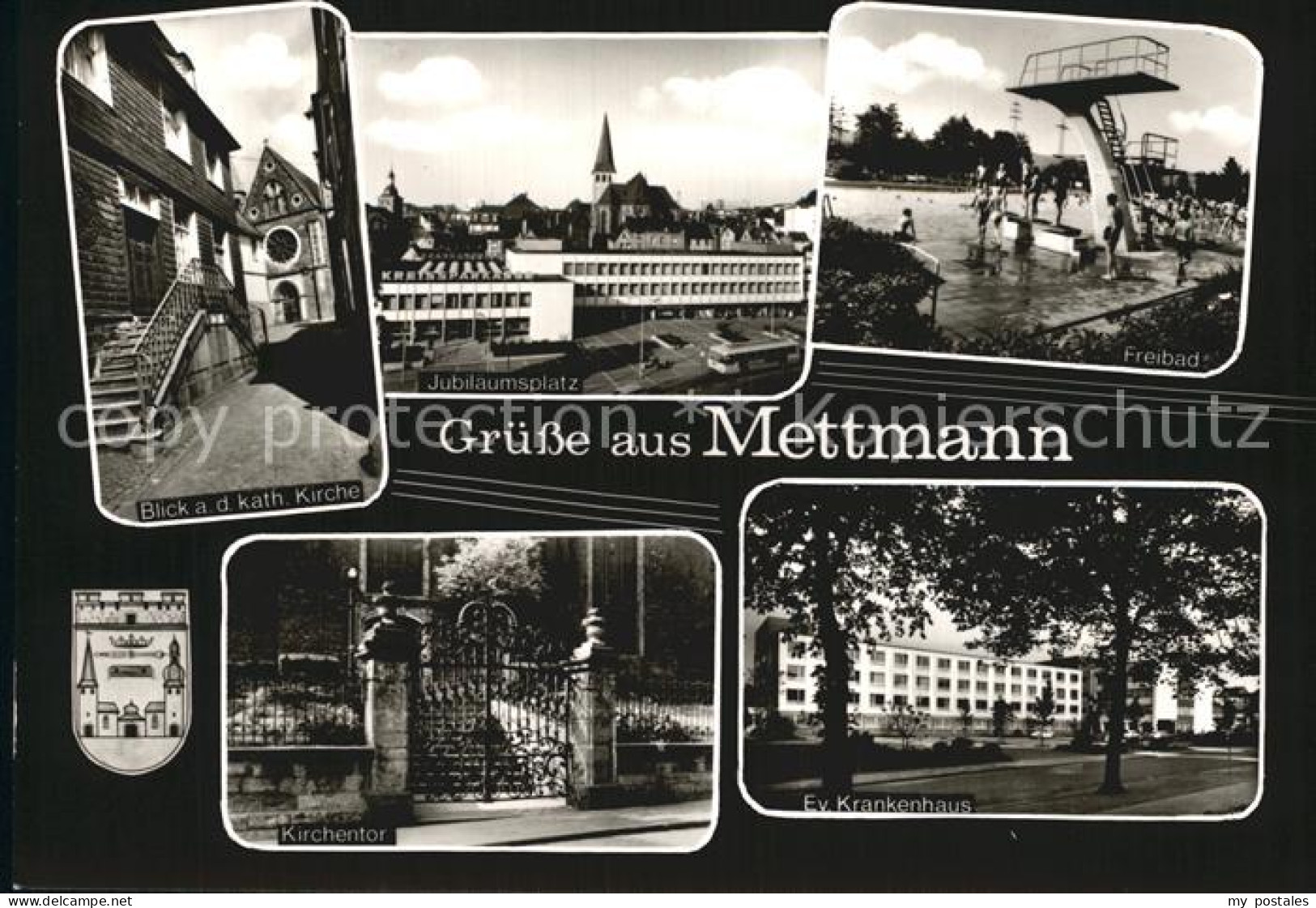 Mettmann Katholische Kirche Jubilaeumsplatz Freibad Kirchentor