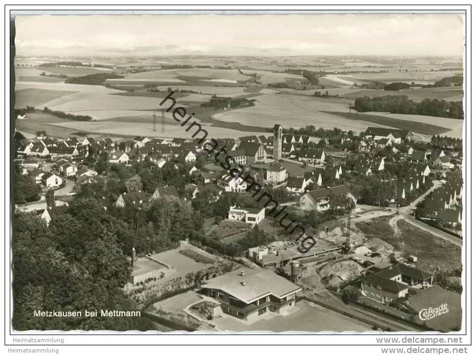 Mettmann - Metzhausen - Fliegeraufnahme - Foto-AK Grossformat