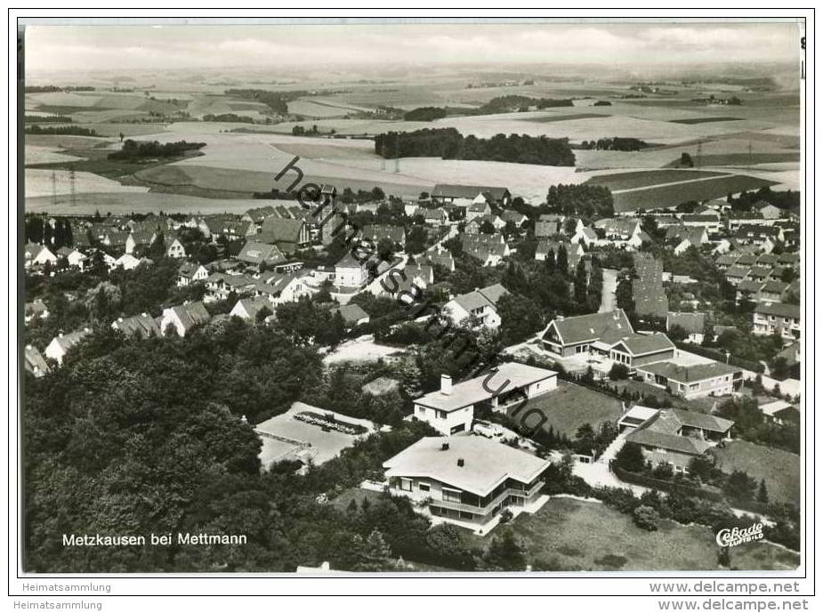 Mettmann - Metzhausen - Fliegeraufnahme - Foto-AK Grossformat