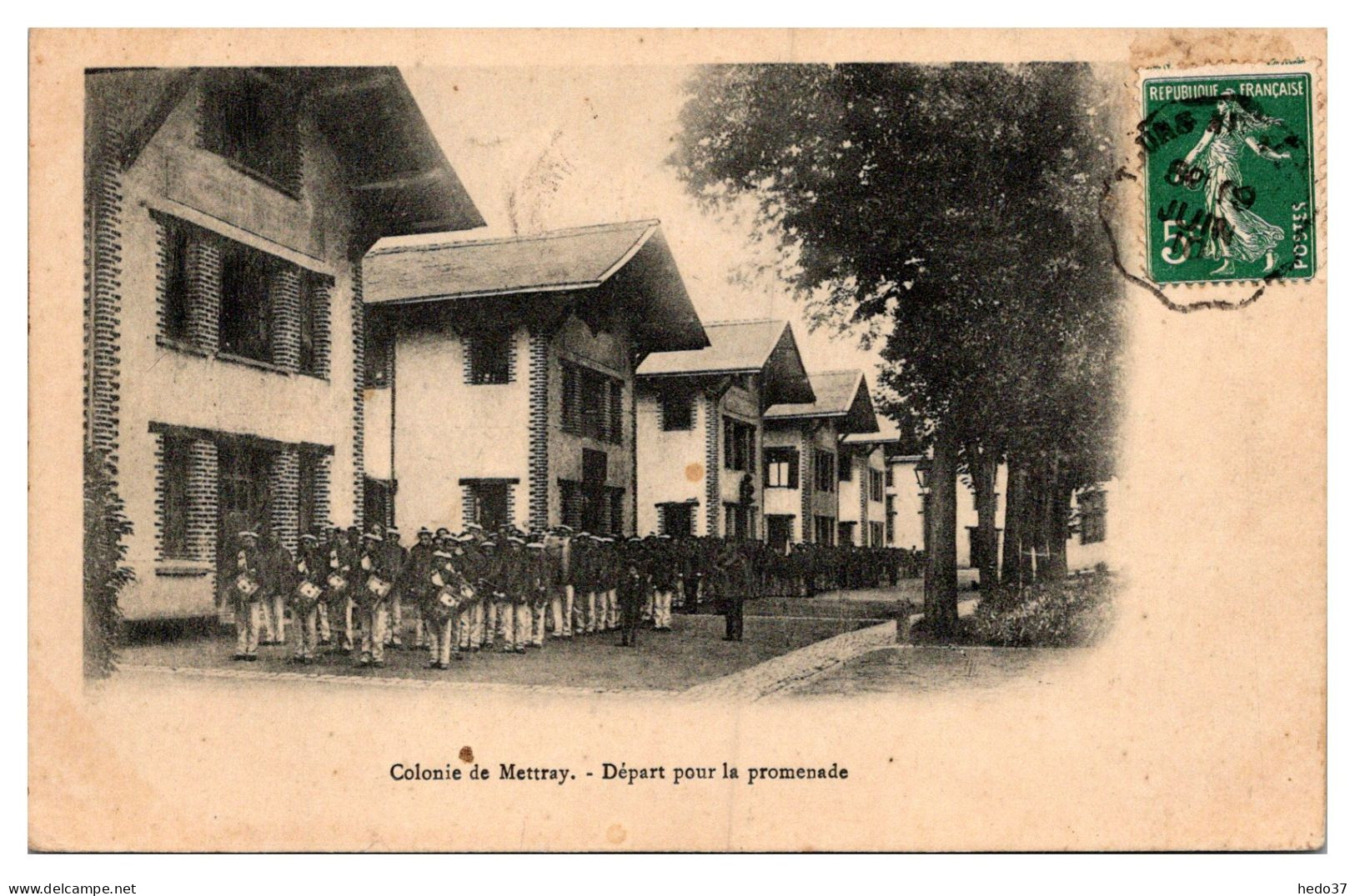 Mettray - Colonie de Mettray - Départ pour la Promenade