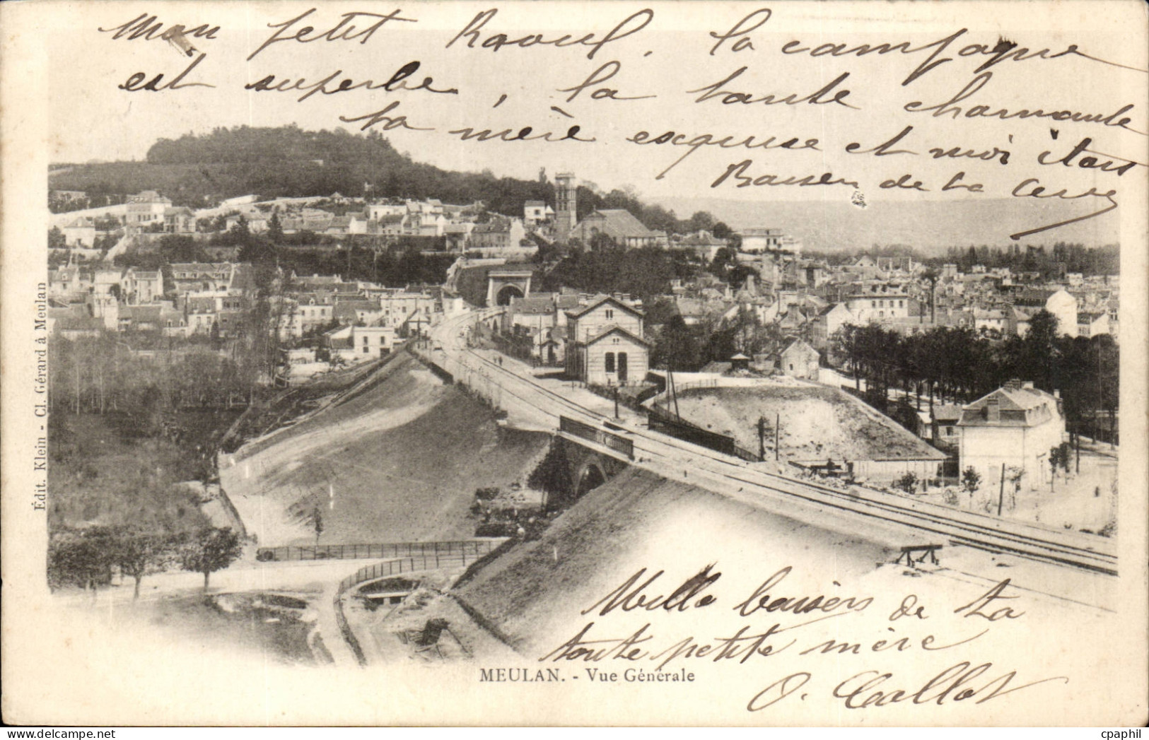 Meulan CPA Vue generale