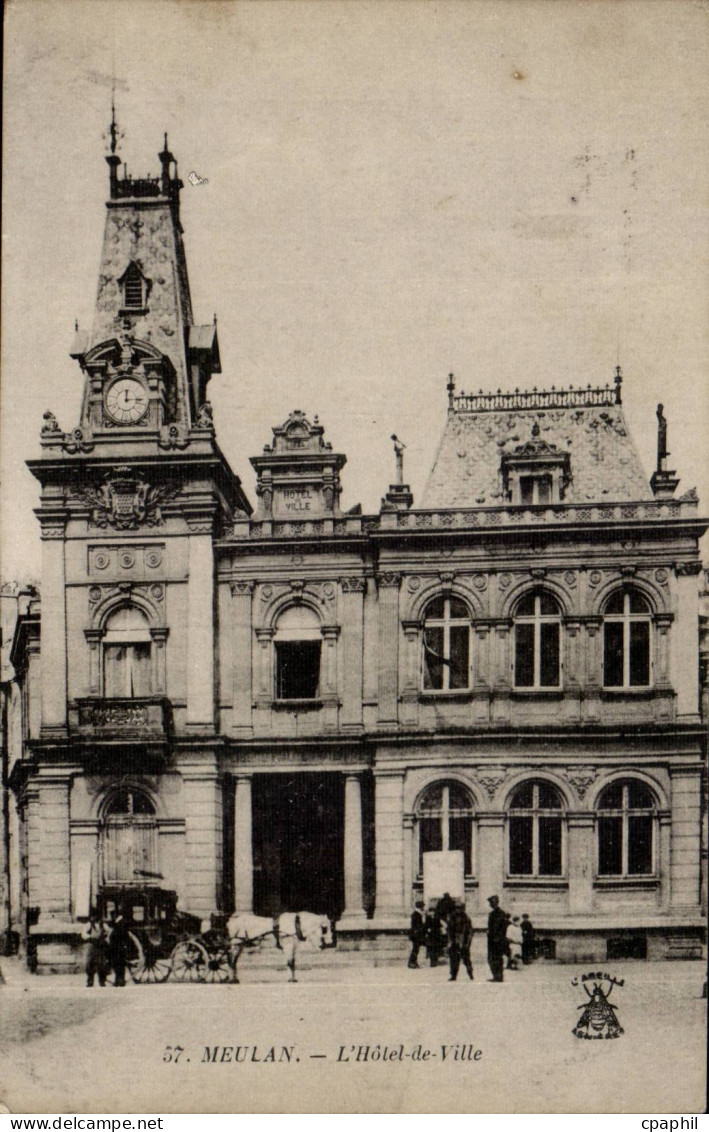 Meulan - L'Hotel de Ville - CPA