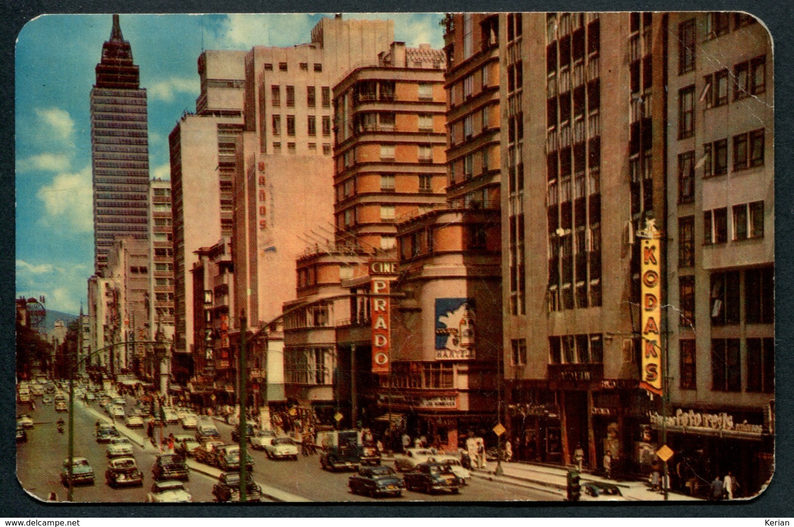 México - Av. JUAREZ The Broadway of México City - see 2 scans
