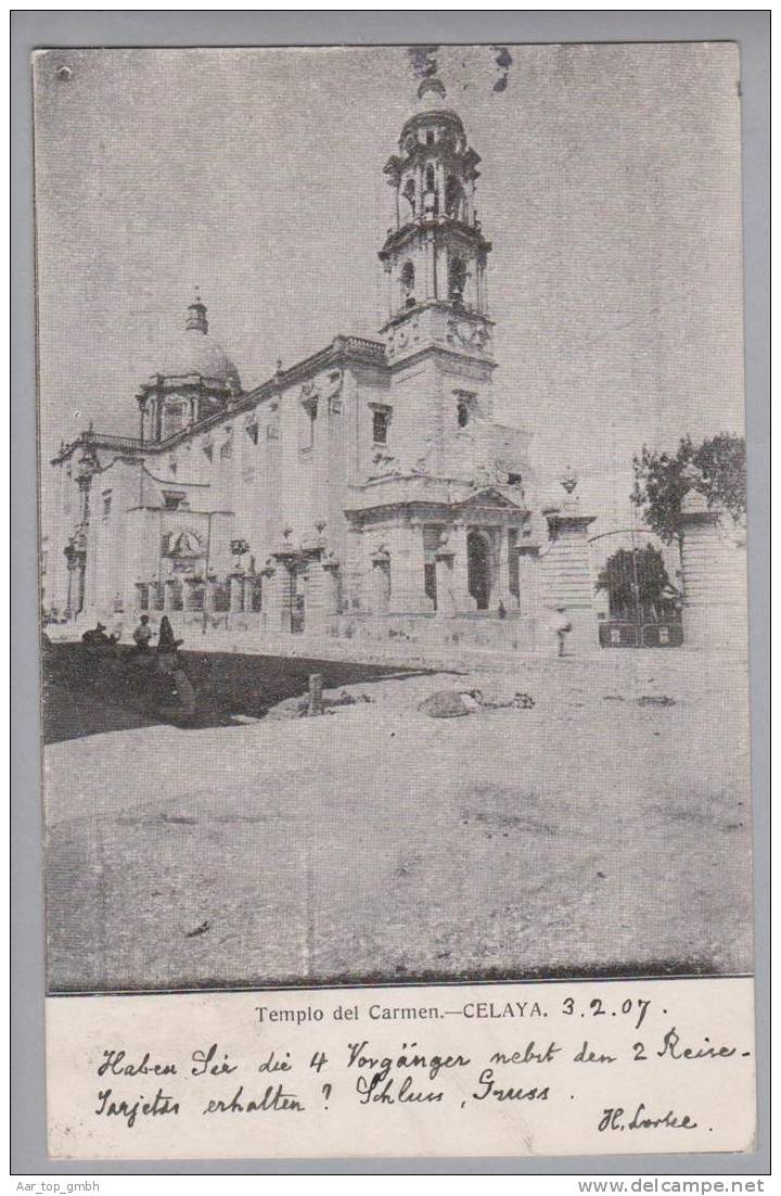 Mexico Celaya Templo del Carmen 1907-02-03 Foto
