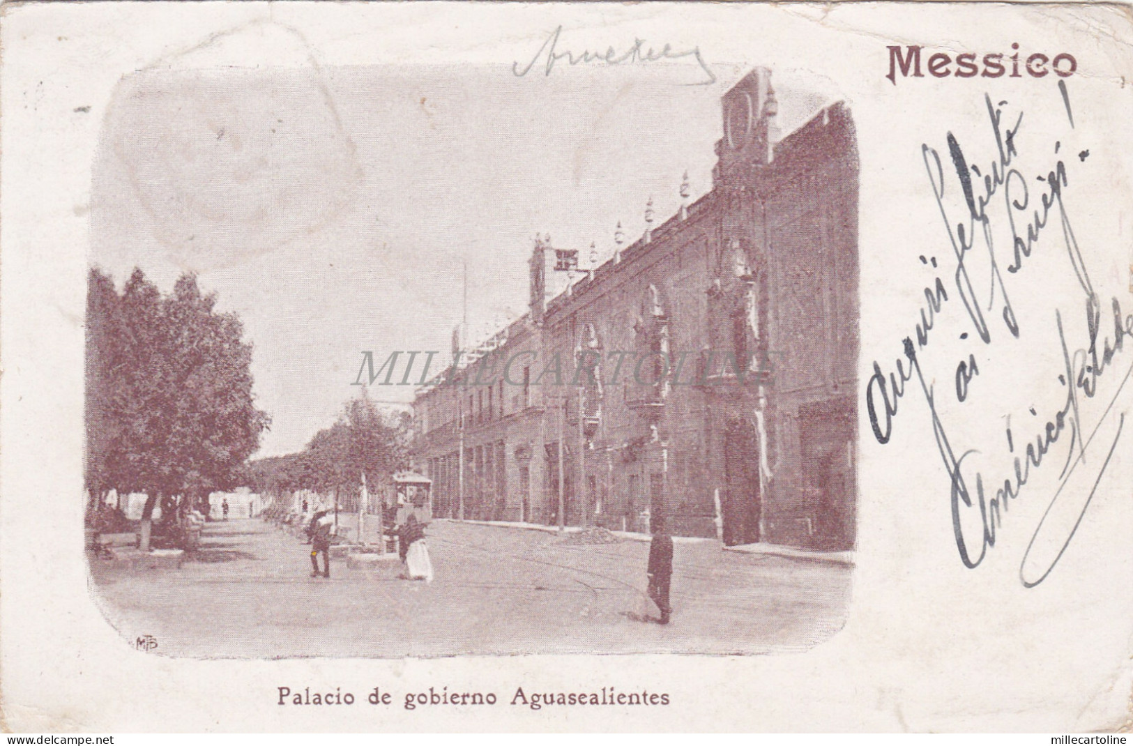 MEXICO - Mexico City - Palacio de gobierno Aguasealientes 1901
