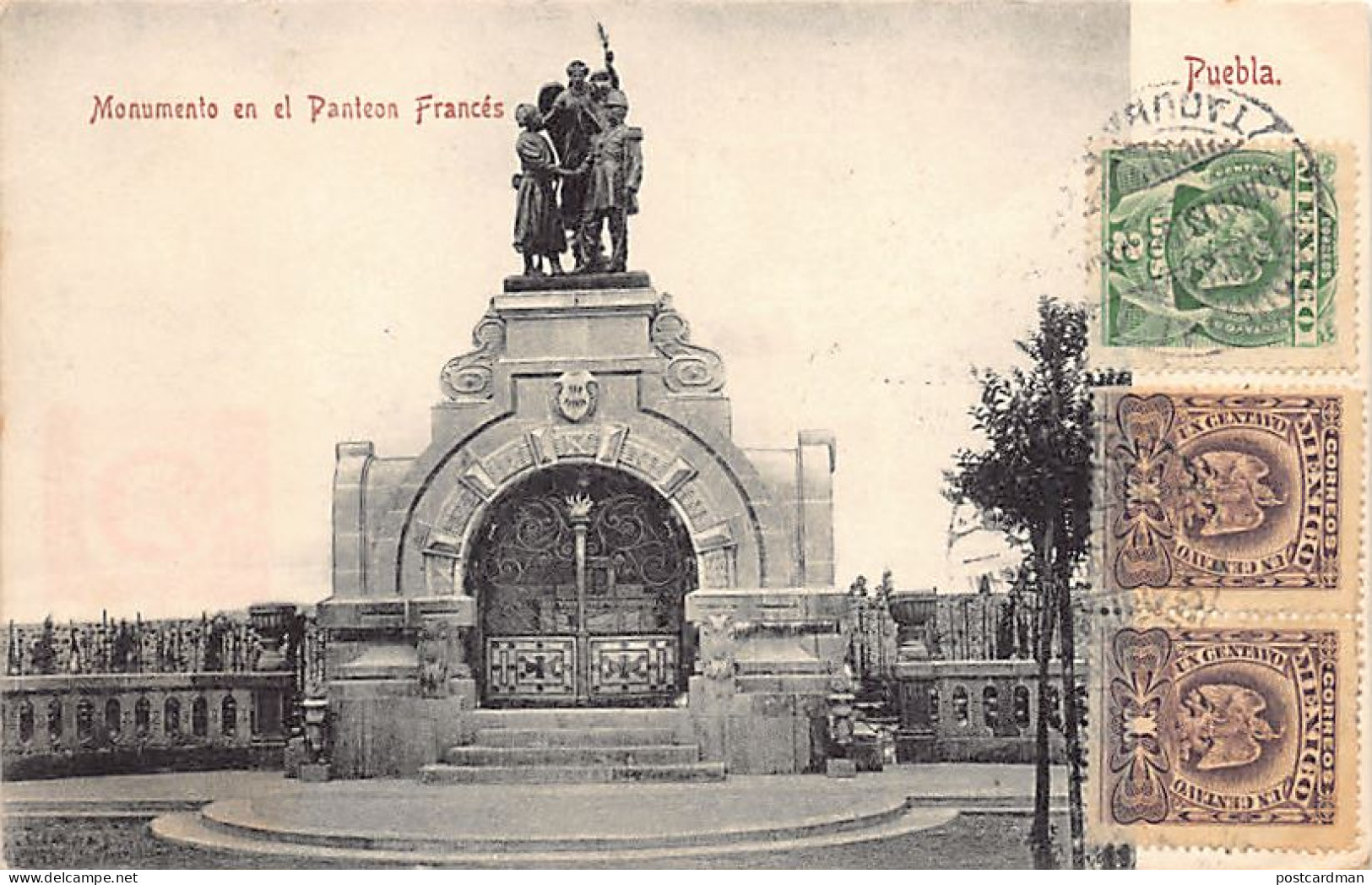México - PUEBLA - Monumento en el Panteón Francés