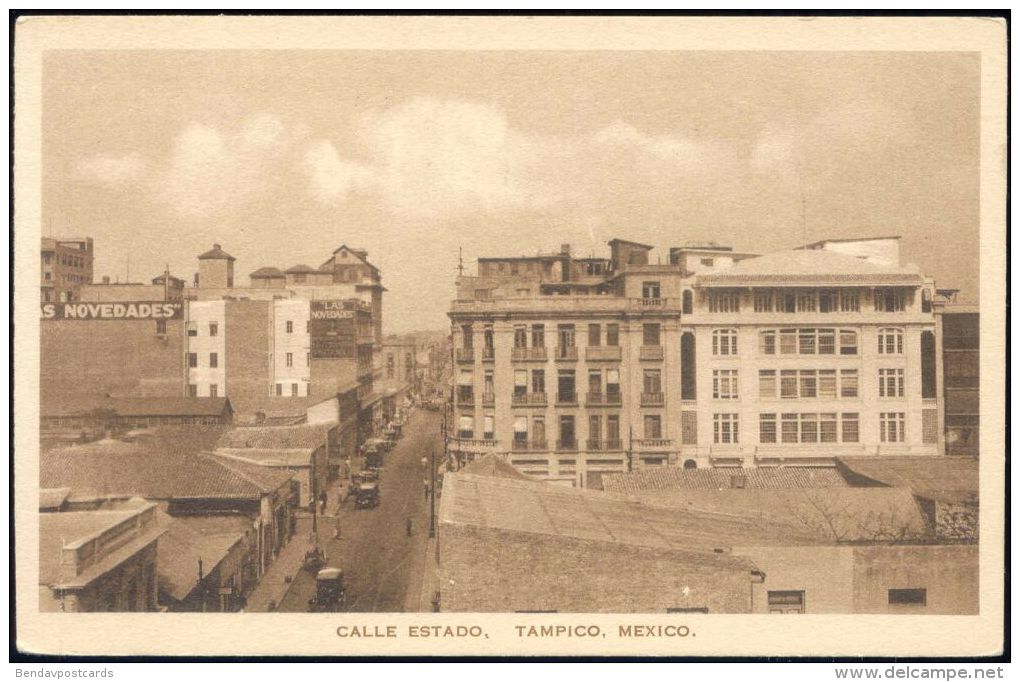 mexico, TAMPICO, Calle Estado (1920s)