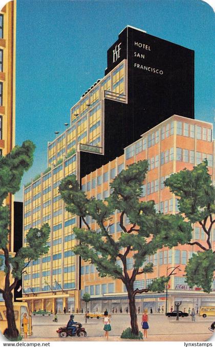 B188 Mexico Hotel San Francisco Mexico City vintage postcard