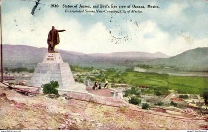 CPA Oaxaca de Juárez Mexiko, Statue von Juárez, Oaxaca, Mexiko
