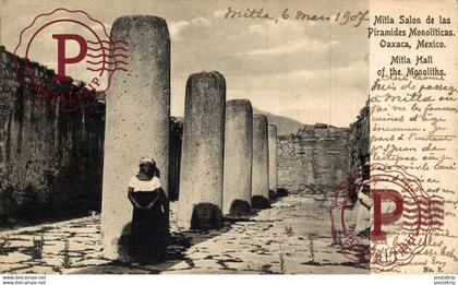 MEXICO. MITLA SALON DE LAS PIRAMIDES MONOLITICAS, OAXACA.