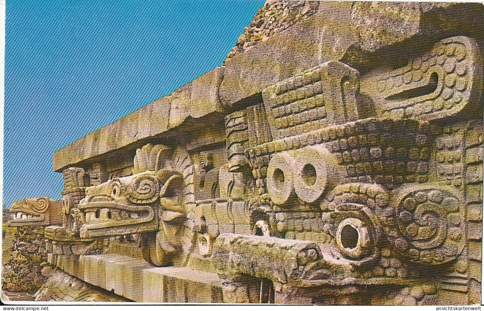 Mexiko: Board at the Quetzalcoatl Temple ngl #129.830