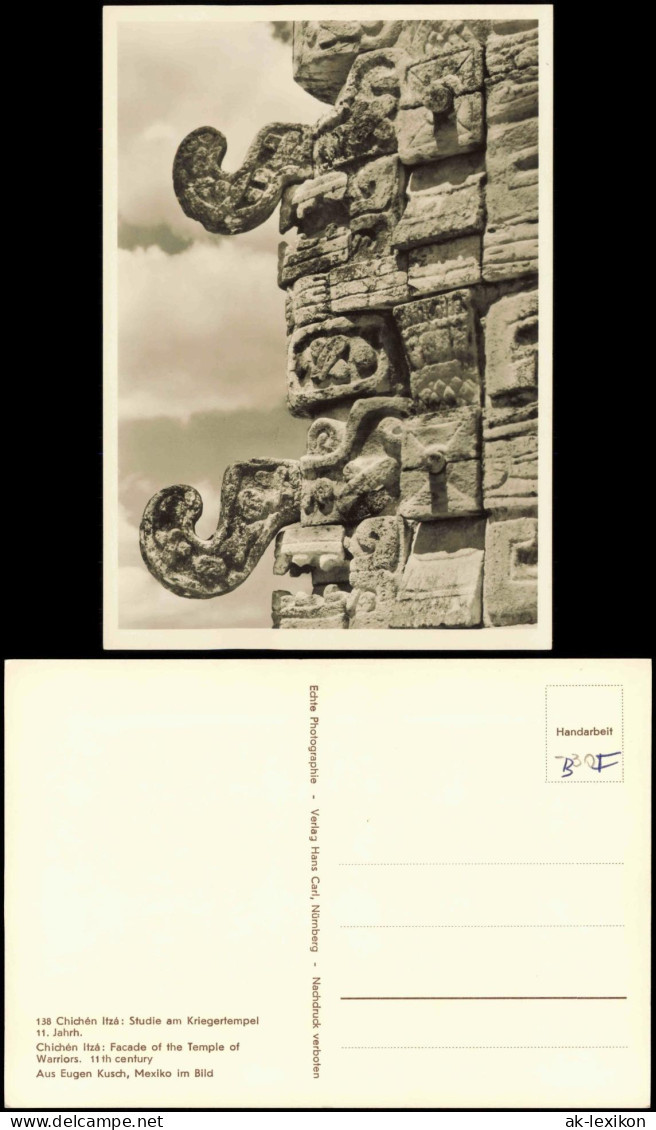 .Mexiko Méjico Mexiko México Méjico Chichén Itzá: Studie am Kriegertempel 1960