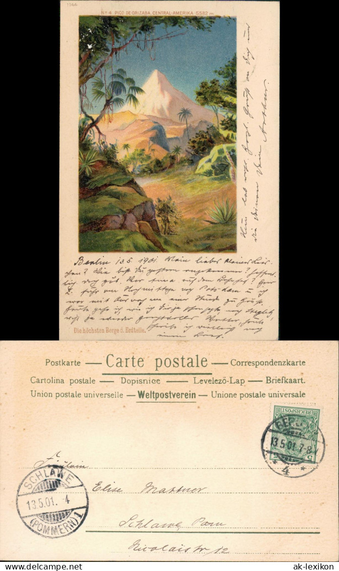 .Mexiko Méjico Mexiko México Méjico Pico de Orizaba Citlaltépetl 1901