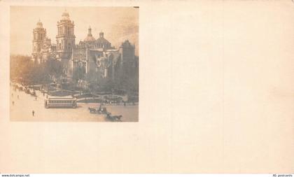 C128 Mexico, Mexico City Tram  Hall vintage postcard