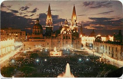 Carte Postale - Mexique - Mexico - Guadalajara - Jalisco - Crepusculo sobre la Catedral de Guadalajara - Twilight Sky ov