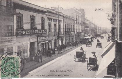 MEXICO - Mexico City - Calle del Coliseo Viejo 1910
