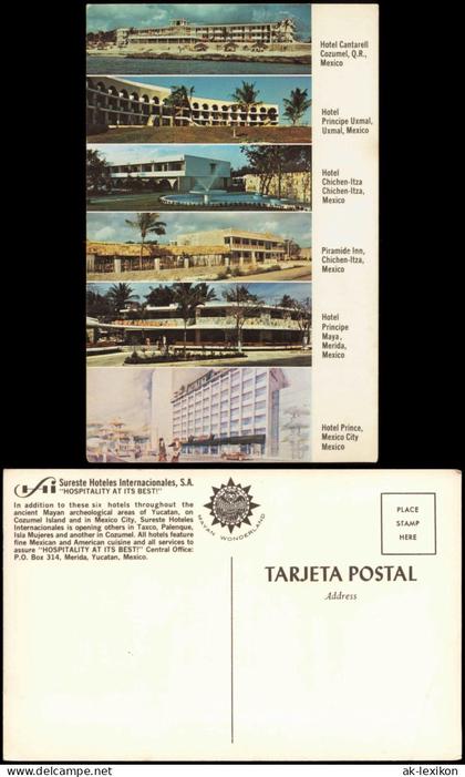 .Mexiko Méjico Sureste Hoteles Internacionales Cozumel Uxmal, Chichen-Itza1950