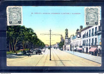 mexique. mexico. avenida hombres ilustres y alameda
