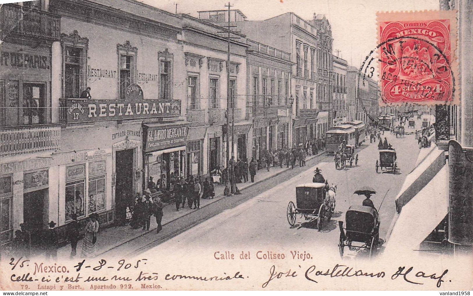 MEXIQUE-Mexico-calle del Coliseo Viejo