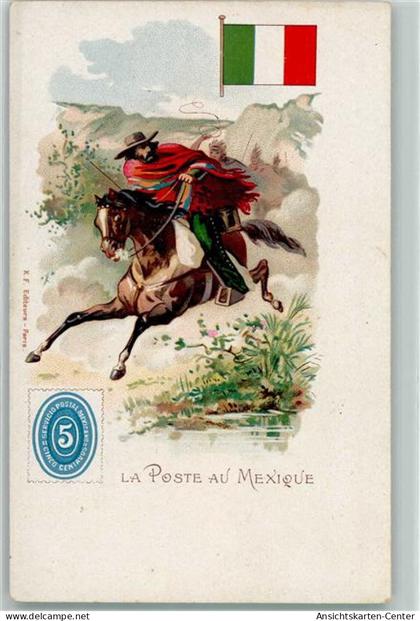 13242149 - La Poste au Mexique Reiter Pferd
