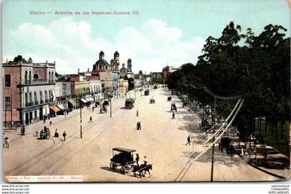 MEXIQUE - MEXICO - avenida de los hombres illustres