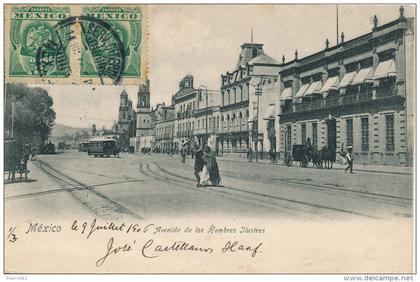 MEXIQUE - MEXICO - Avenida de los Hombres Ilustres