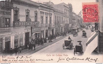MEXIQUE-Mexico-calle del Coliseo Viejo