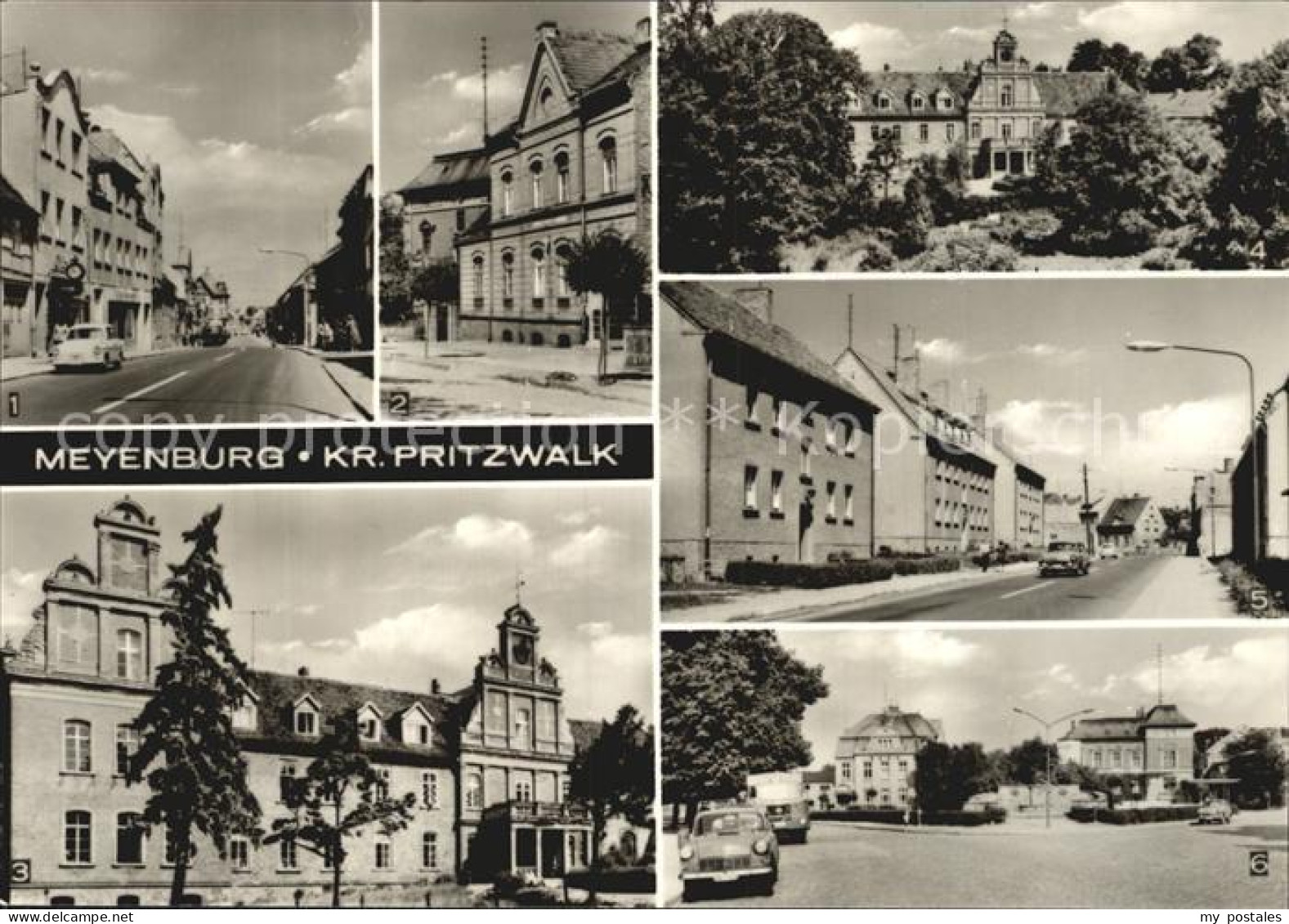 Meyenburg Prignitz Karl Marx-Strasse Postamt Schloss