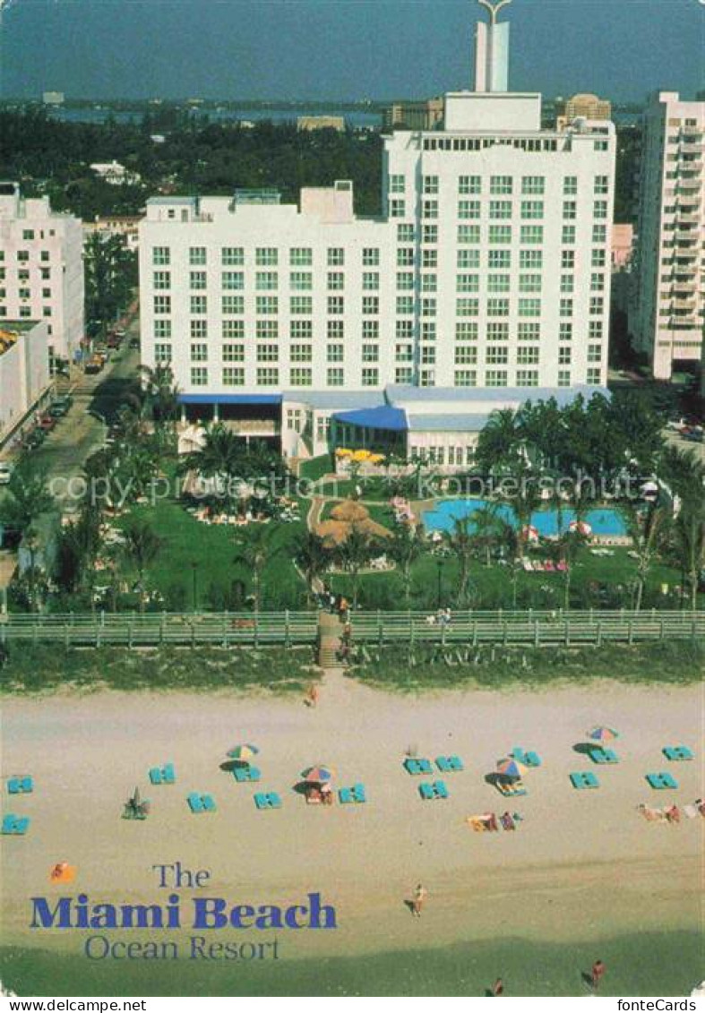 Miami Beach Florida USA Miami-Beach-Ocean-Resort Hotel Strand Pool Palmen Luftbi