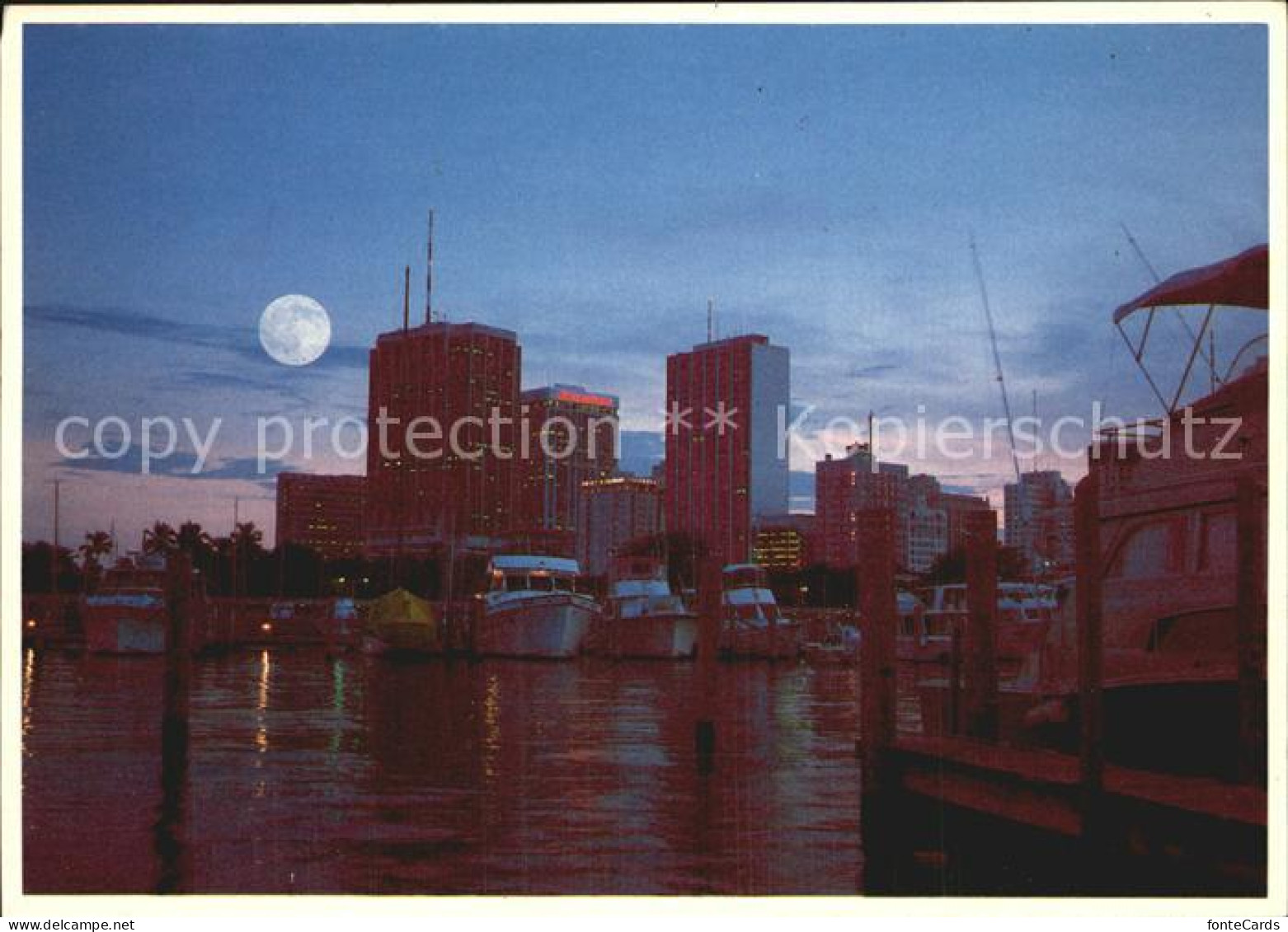 Miami Florida Moon over Miami