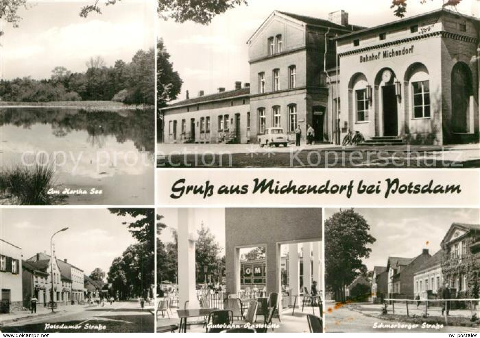 Michendorf Hertha See Bahnhof Potsdamer Strasse Autobahngaststaette Schmerberger