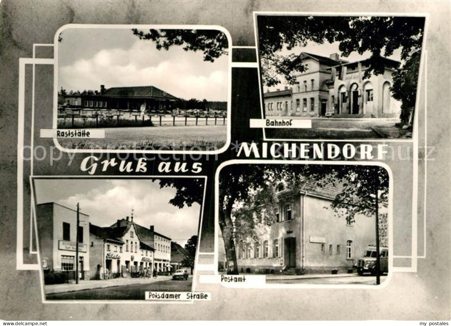 Michendorf Raststaette Bahnhof Postamt Postdamer Strasse