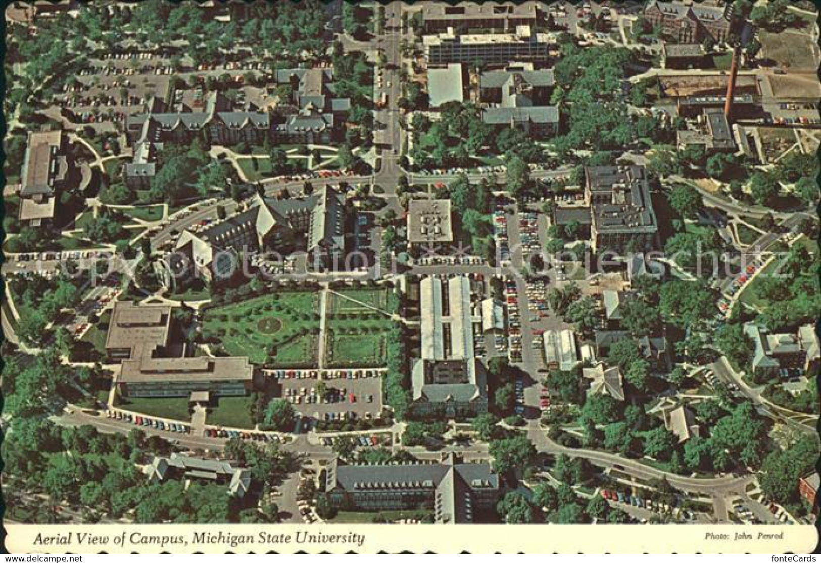 Michigan City Mississippi Fliegeraufnahme Campus State University