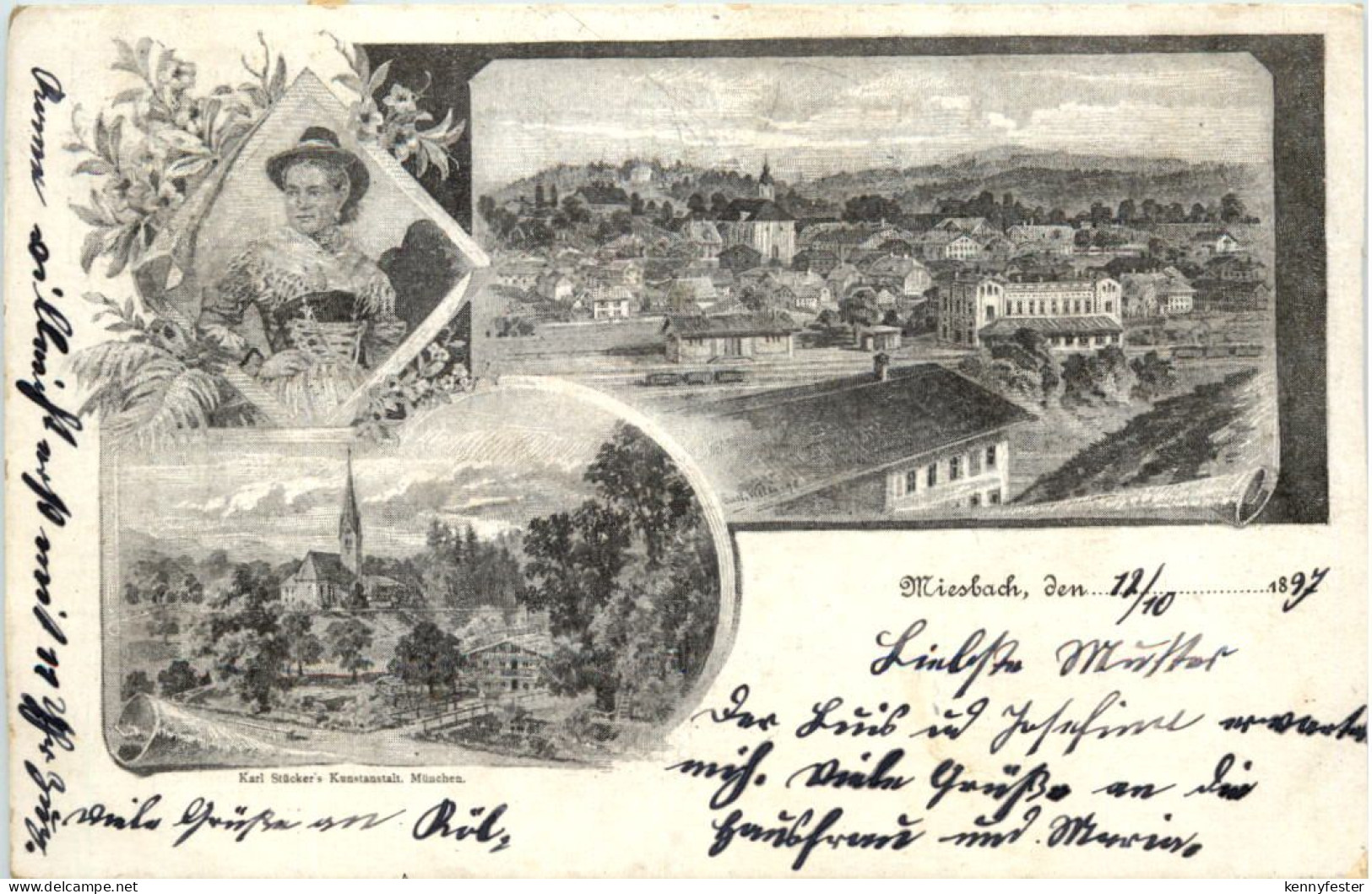 Miesbach - Litho 1897