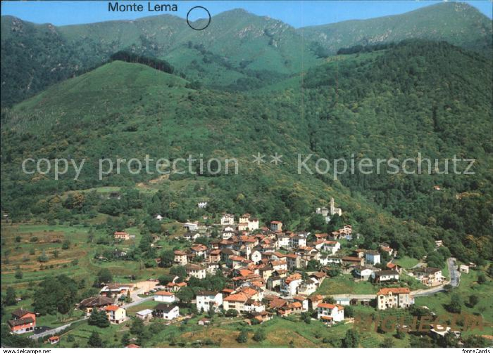 Miglieglia Panorama con Monte Lema