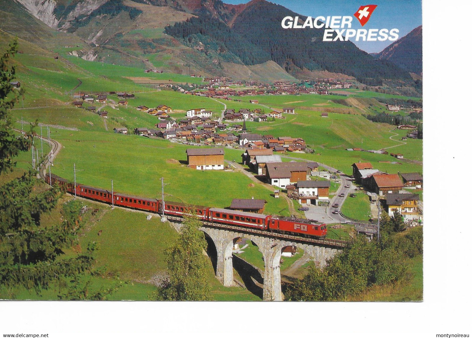 MIK :  Suisse : glacier expresse  train , mit rueras und  sedrun ,im tujetsch