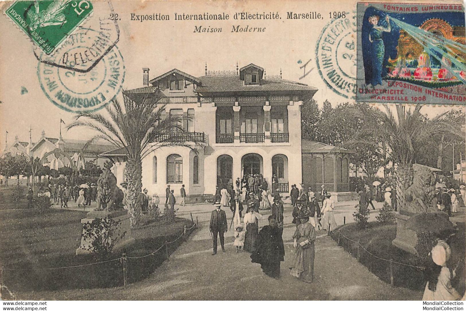 MIKIMP3-035 13 MARSEILLE EXPOSITION MAISON MODERNE 1908