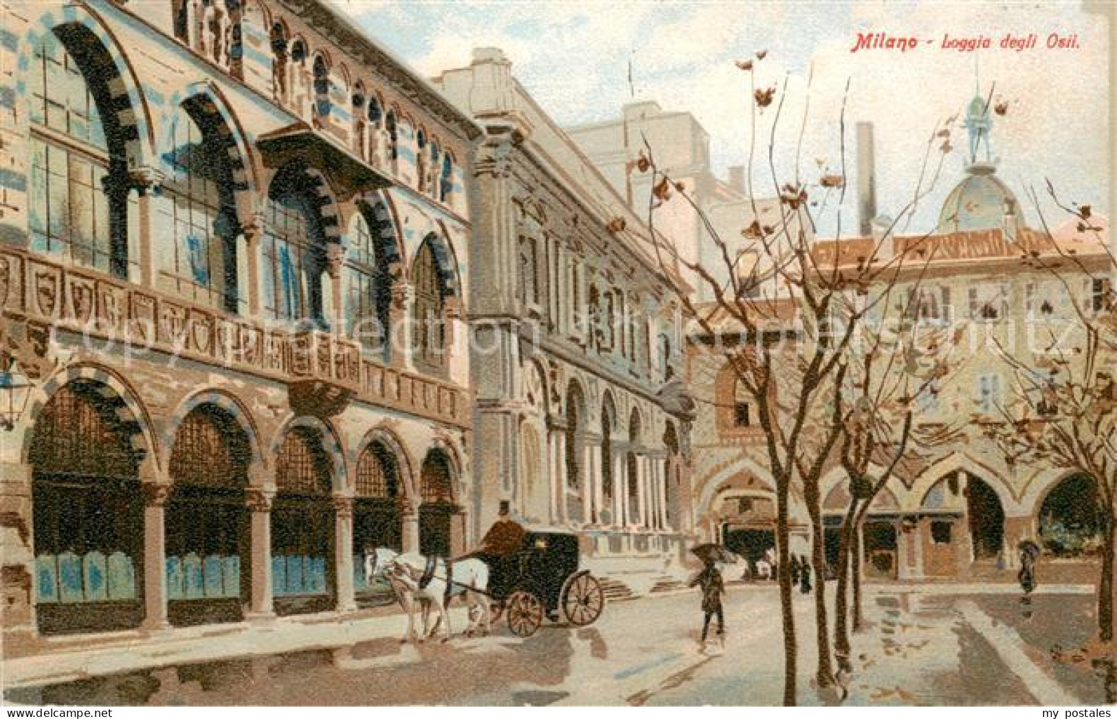 Milano Mailand IT Loggia degli Osii - Kutsche