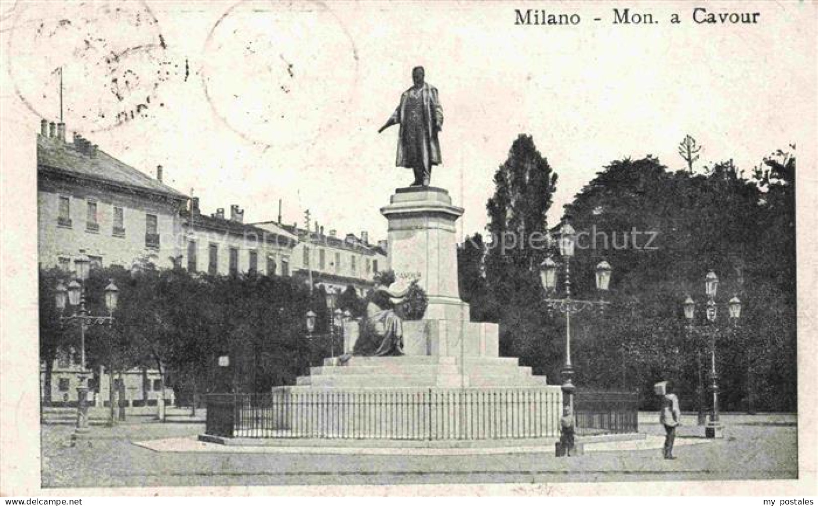 MILANO Mailand IT Monumento a Cavour