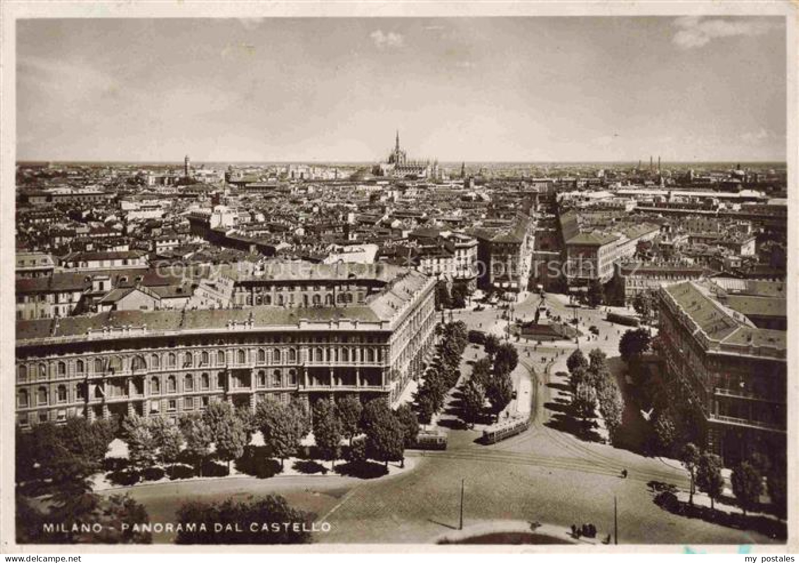 MILANO Mailand IT Panorama dal Castello