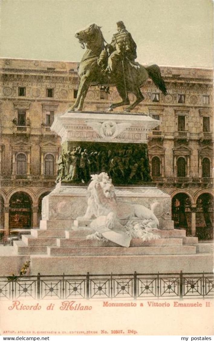 Milano Mailand IT Ricordo di Milano Monumento a Vittorio Emanuele II