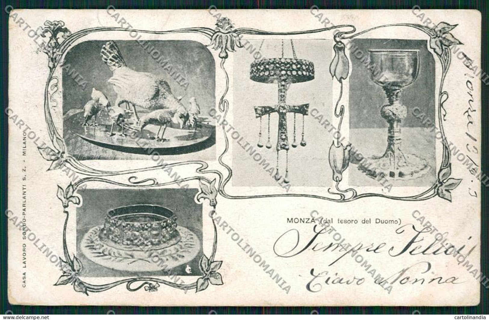 Milano Monza cartolina QQ8251