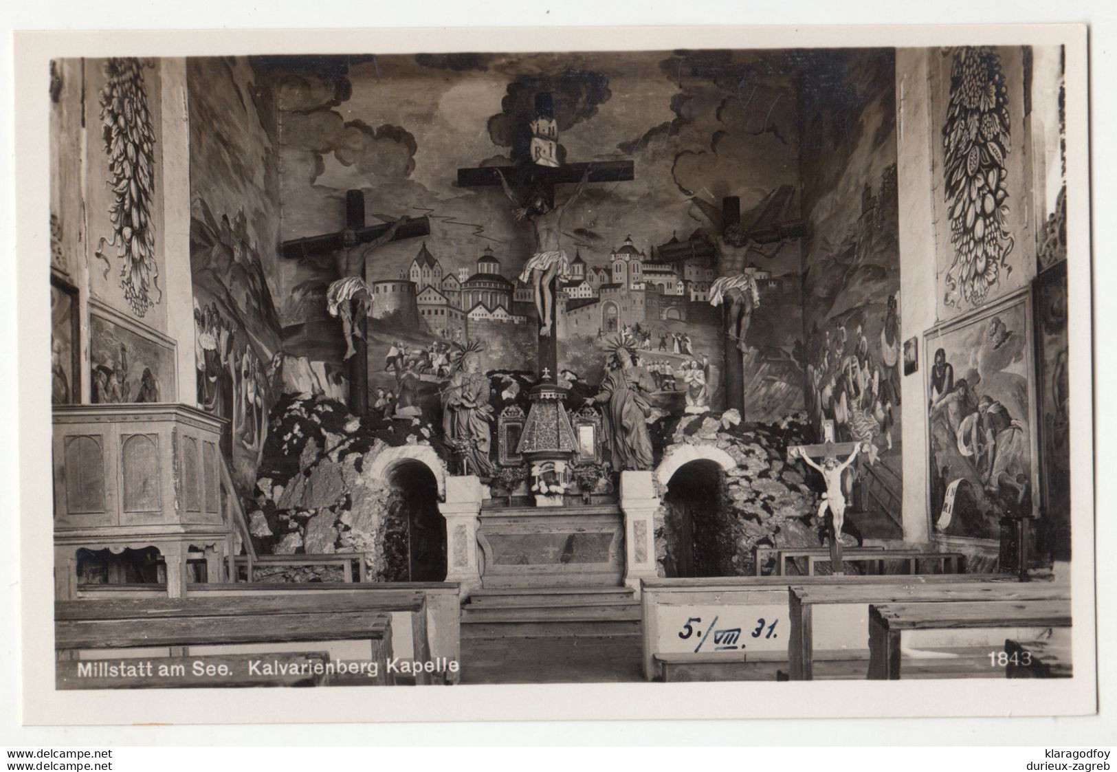 Millstatt am See, Kalvarienberg Kapelle old postcard unused b201101