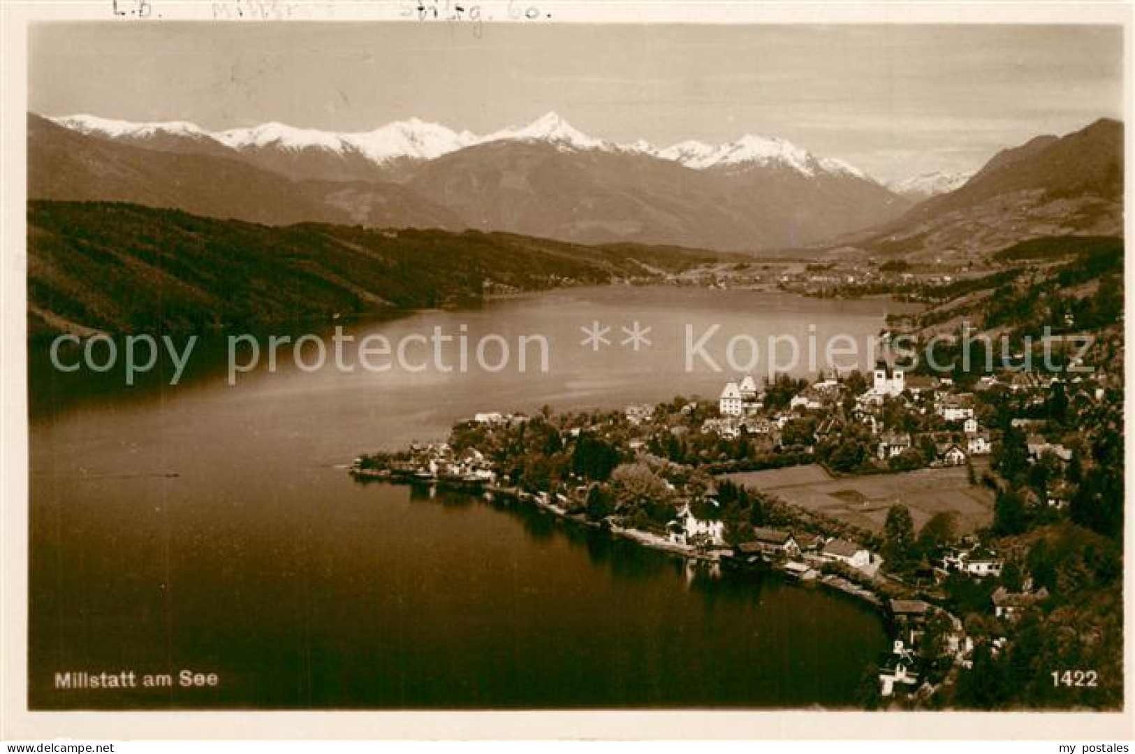 Millstatt Millstaettersee Fliegeraufnahme