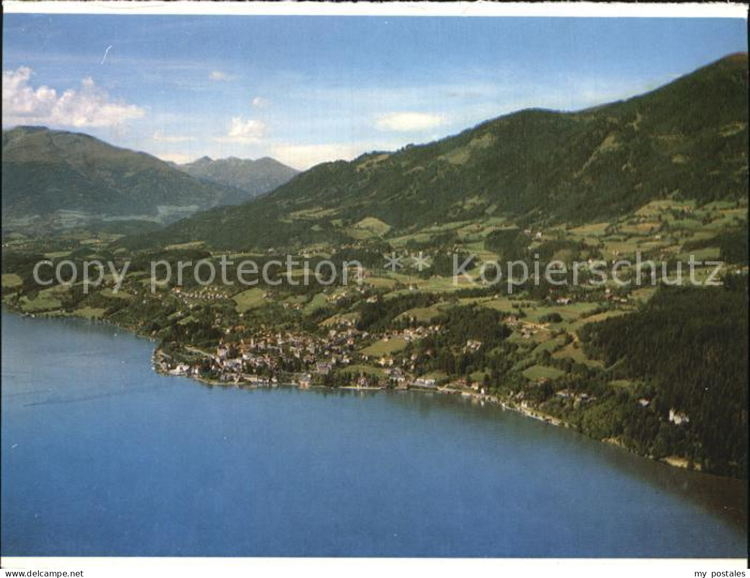 Millstatt Millstaettersee Fliegeraufnahme