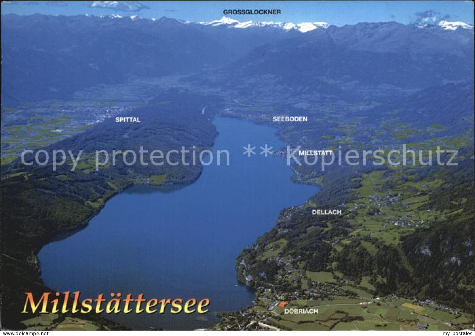 Millstatt Millstaettersee Fliegeraufnahme