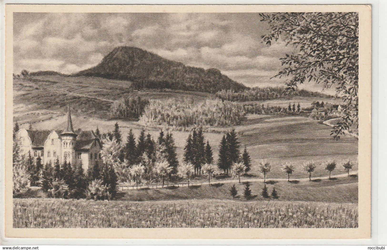 Milseburg, Rhön, Künstlerkarte K. Lindegreen