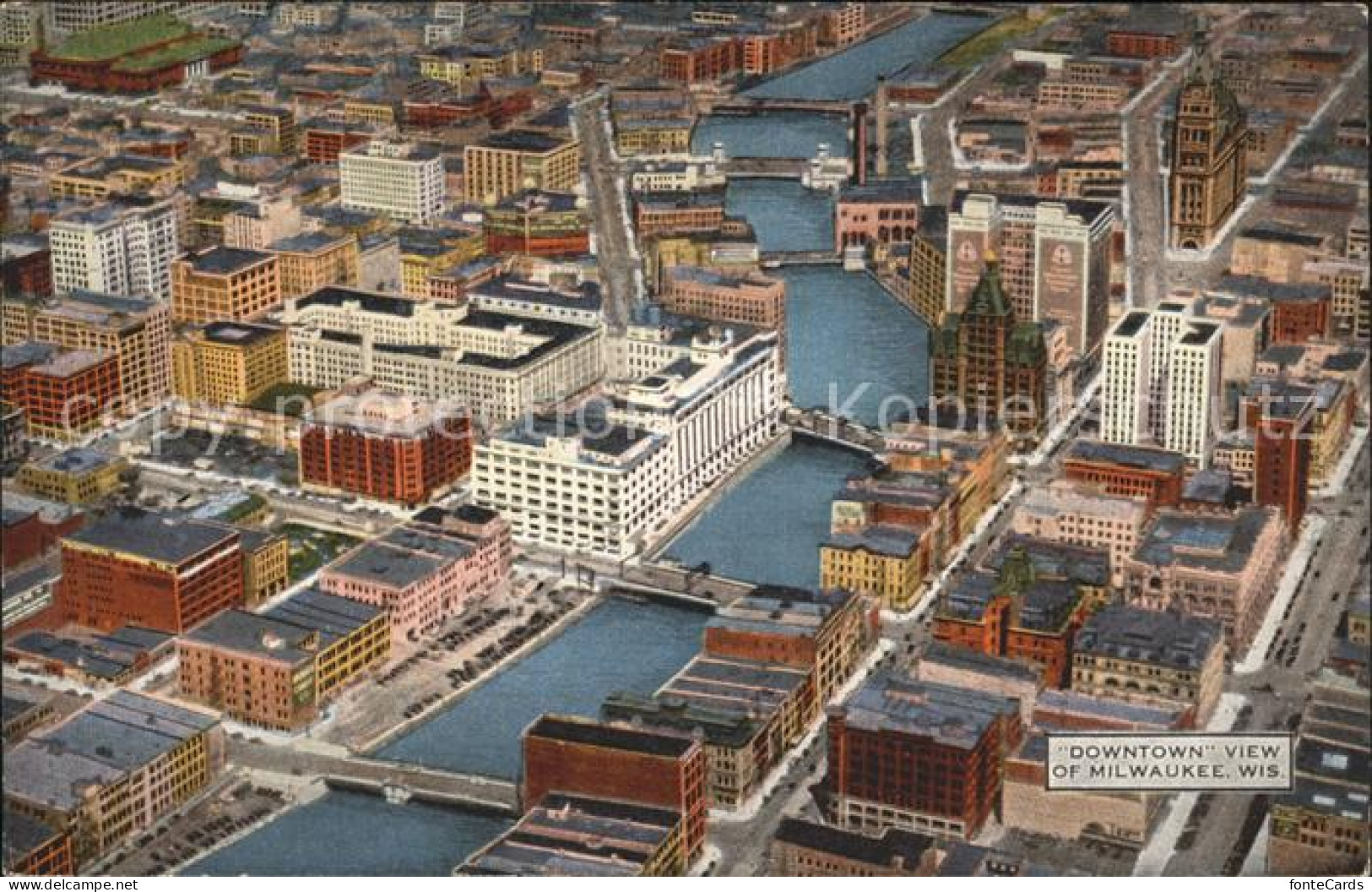 Milwaukee Wisconsin Downtown View
